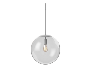 Závěsné svítidlo Orb Ø 25 cm – Matná šedá, boční pohled
