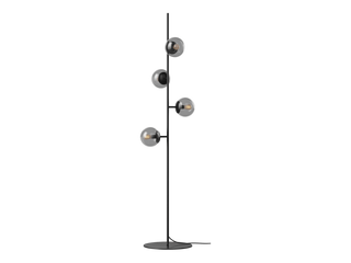 Stojací lampa Orb – Matná černá, boční pohled