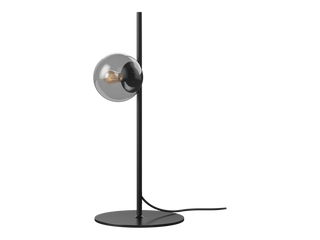 Stolní lampa Orb – Matná černá, boční pohled