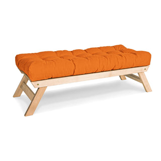 Čalouněná lavice Allegro – oranžový sedák