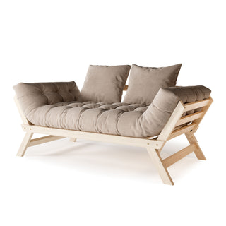 Allegro – surový buk, béžový futon