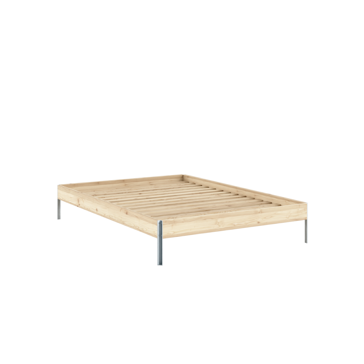 Postel CORE 140 x 200, rám 100 Raw Pine – produktový snímek