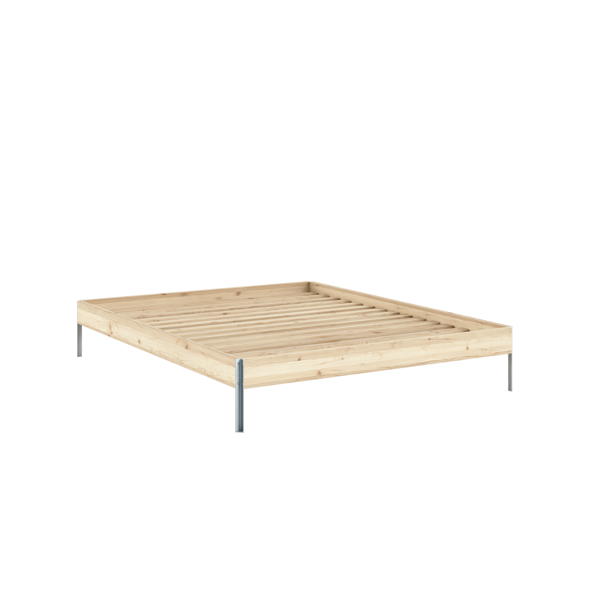 Postel CORE 160 x 200, rám 100 Raw Pine – produktový snímek
