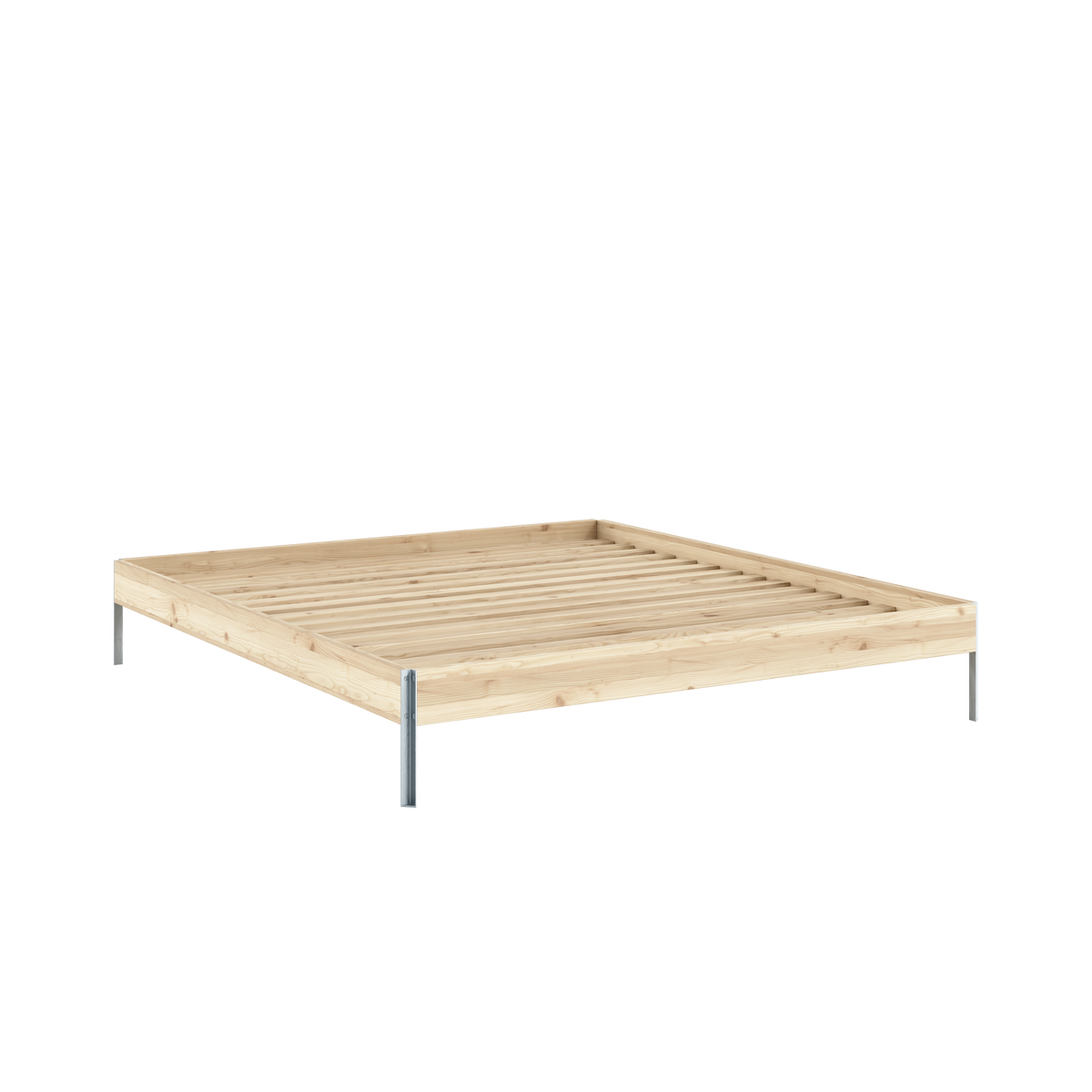 Postel CORE 180 x 200, rám 100 Raw Pine – produktový snímek