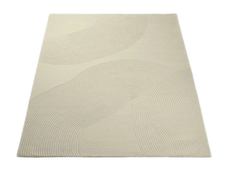 Čtvercový koberec Zen Shaped – krémová, 250 × 250 cm