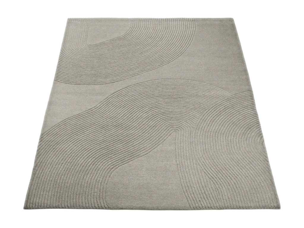 Čtvercový koberec Zen Shaped – světle šedá, 300 × 300 cm