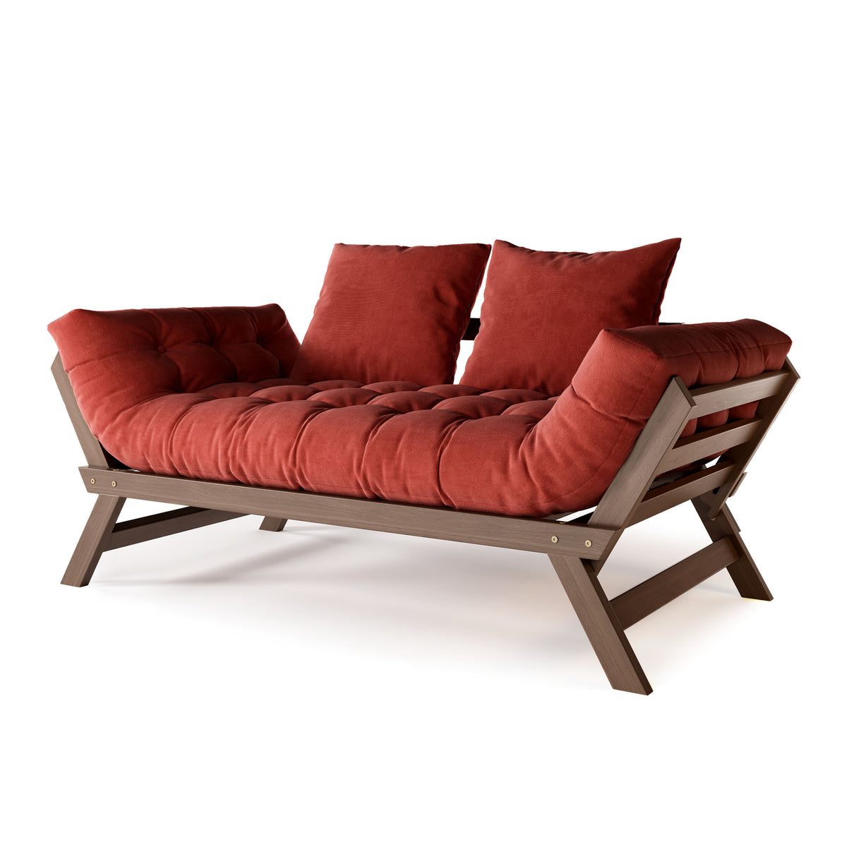Allegro – ořech olejovaný, červený futon
