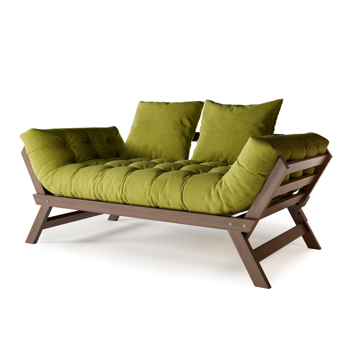 Allegro – ořech olejovaný, zelený futon