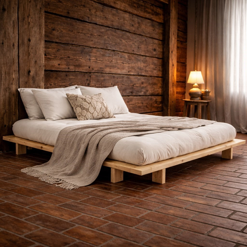 Ložnicová sestava JAPAN – postel, futon a noční stolky