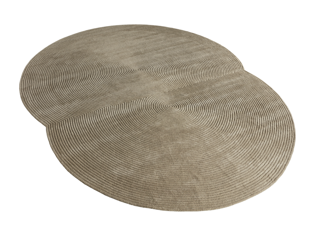 Koberec Zen Rounded – tmavě béžová, 300 × 377 cm
