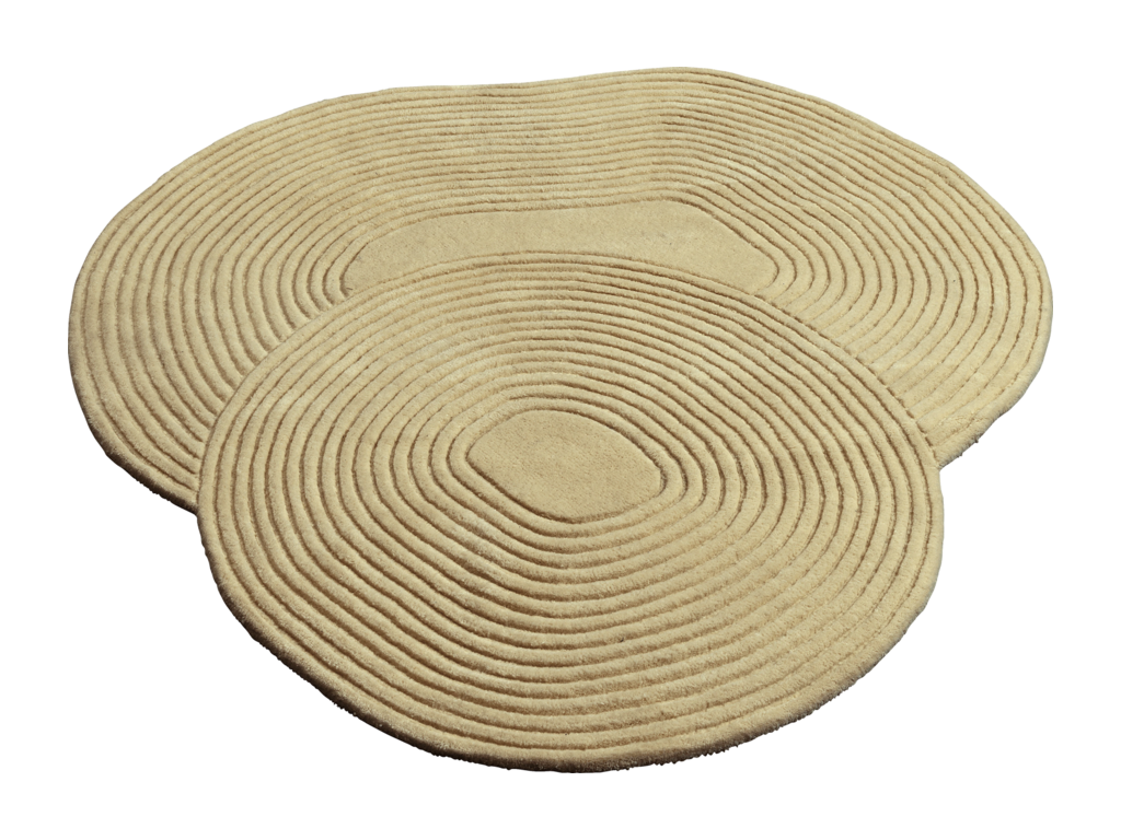 Koberec Zen Shaped – béžová, 140 × 145 cm