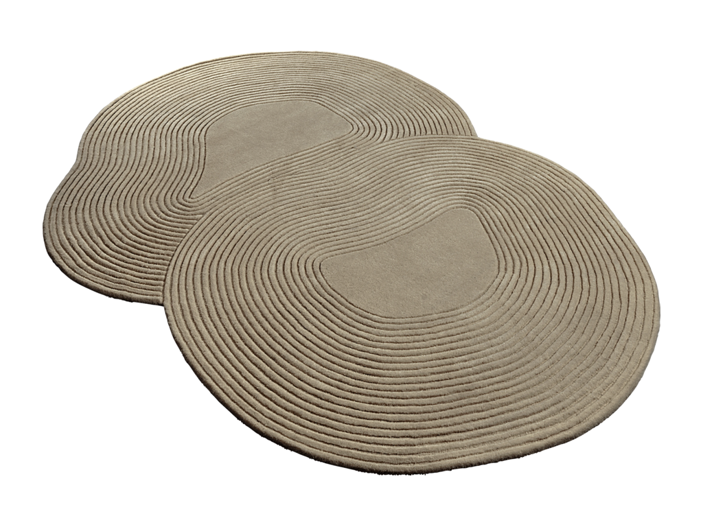 Koberec Zen Shaped – tmavě béžová, 250 × 333 cm