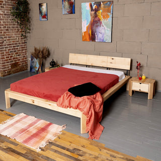 Postel Loft – detail přírodního buku