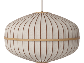 Závěsné svítidlo Lucén Ellipse Ø 60 cm – lakovaný dub