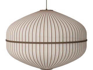 Závěsné svítidlo Lucén Ellipse Ø 90 cm – tmavě lakovaný dub