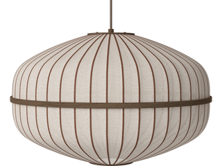 Závěsné svítidlo Lucén Ellipse Ø 60 cm – tmavě lakovaný dub