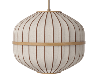 Závěsné svítidlo Lucén Octagon Ø 40 cm – lakovaný dub