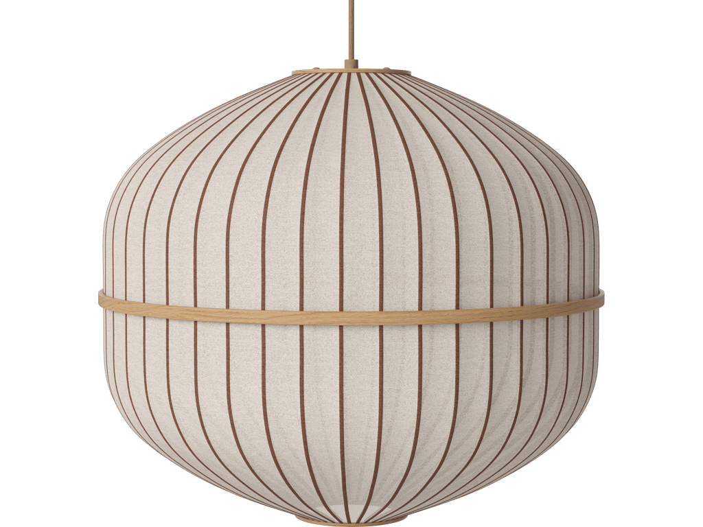 Závěsné svítidlo Lucén Octagon Ø 62 cm – lakovaný dub