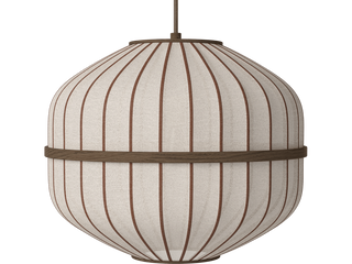 Závěsné svítidlo Lucén Octagon Ø 40 cm – tmavě lakovaný dub