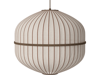 Závěsné svítidlo Lucén Octagon Ø 62 cm – tmavě lakovaný dub