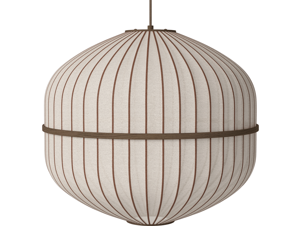 Závěsné svítidlo Lucén Octagon Ø 62 cm – tmavě lakovaný dub