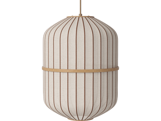 Závěsné svítidlo Lucén Cylinder Ø 40 cm – lakovaný dub