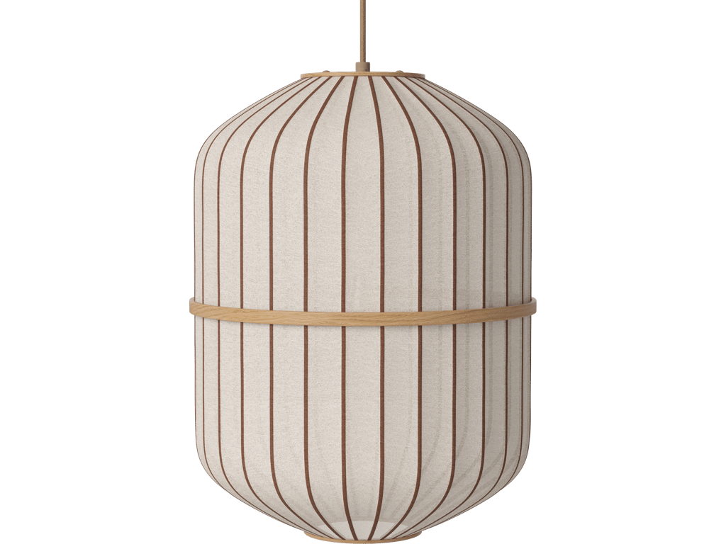 Závěsné svítidlo Lucén Cylinder Ø 40 cm – lakovaný dub