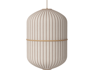 Závěsné svítidlo Lucén Cylinder Ø 62 cm – lakovaný dub