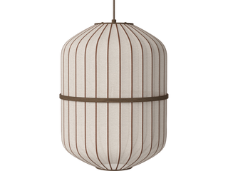 Závěsné svítidlo Lucén Cylinder Ø 40 cm – tmavě lakovaný dub