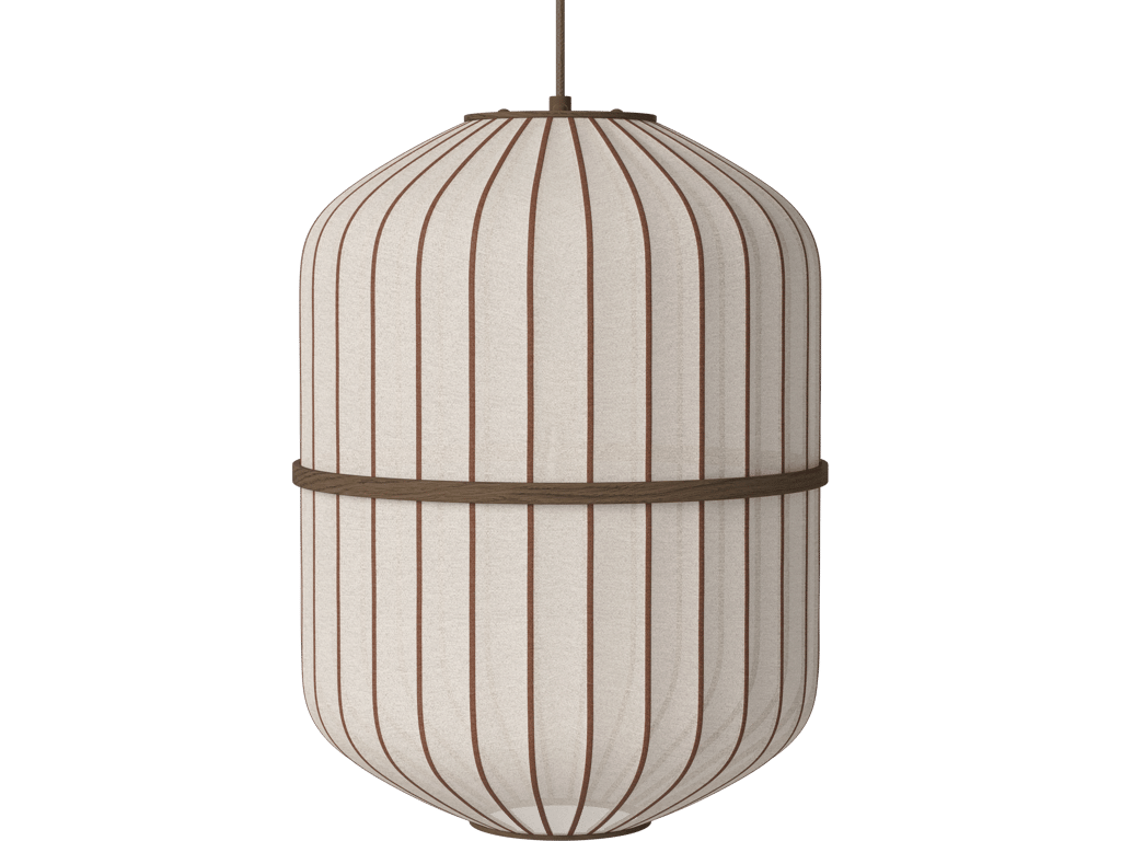 Závěsné svítidlo Lucén Cylinder Ø 40 cm – tmavě lakovaný dub