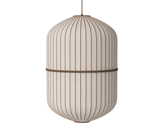 Závěsné svítidlo Lucén Cylinder Ø 62 cm – tmavě lakovaný dub