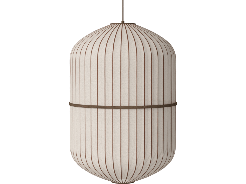 Závěsné svítidlo Lucén Cylinder Ø 62 cm – tmavě lakovaný dub