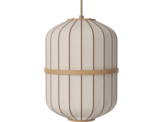 Závěsné svítidlo Lucén Cylinder Ø 28 cm – lakovaný dub