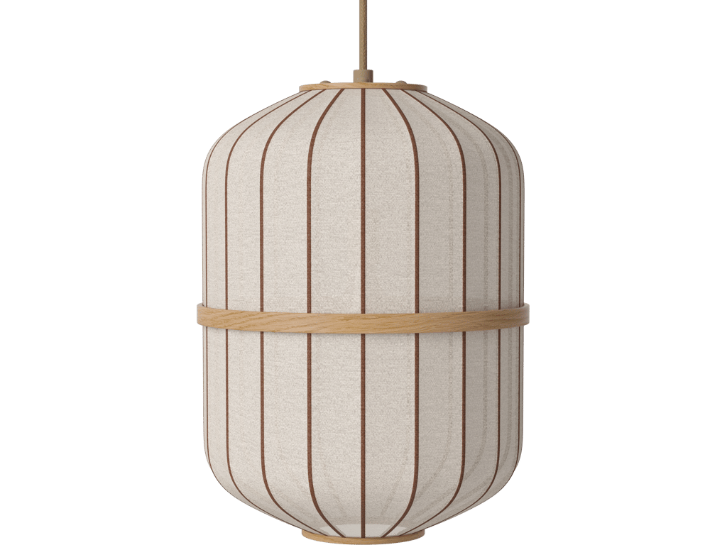 Závěsné svítidlo Lucén Cylinder Ø 28 cm – lakovaný dub