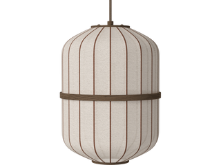 Závěsné svítidlo Lucén Cylinder Ø 28 cm – tmavě lakovaný dub
