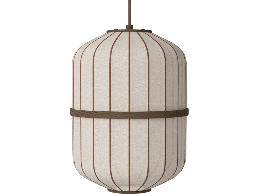 Závěsné svítidlo Lucén Cylinder Ø 28 cm – tmavě lakovaný dub