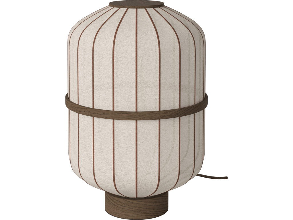 Stolní lampa Lucén – tmavě lakovaný dub