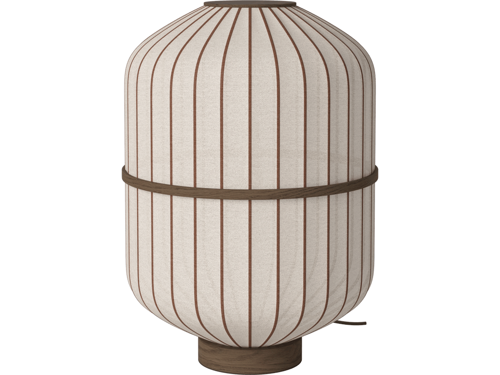 Stojací lampa Lucén Cylinder – tmavě lakovaný dub