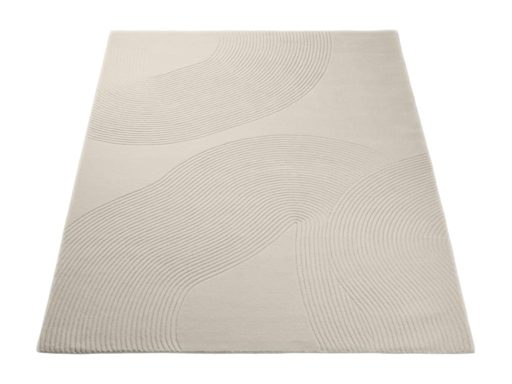 Obdélníkový koberec Zen Shaped – krémová, 170 × 240 cm