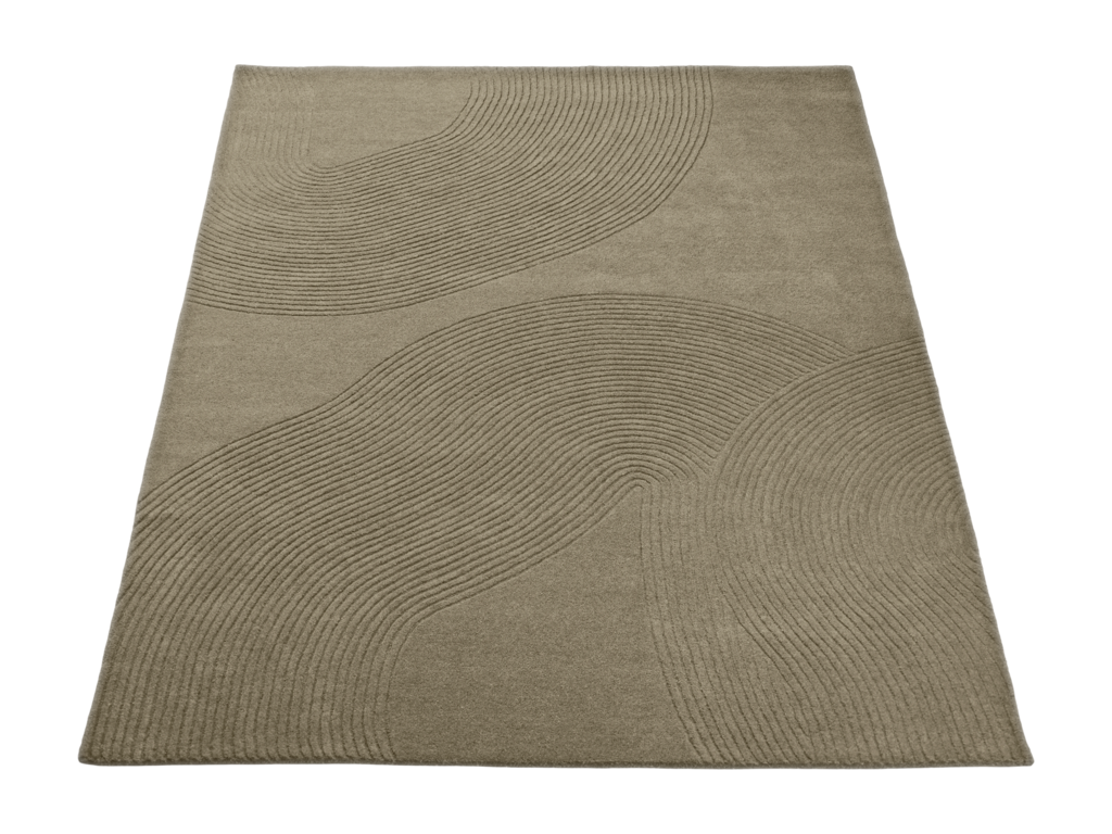 Obdélníkový koberec Zen Shaped – tmavě béžová, 250 × 350 cm