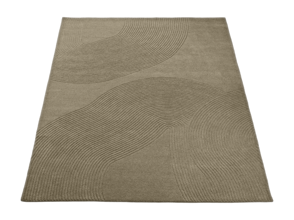Obdélníkový koberec Zen Shaped – tmavě béžová, 400 × 500 cm