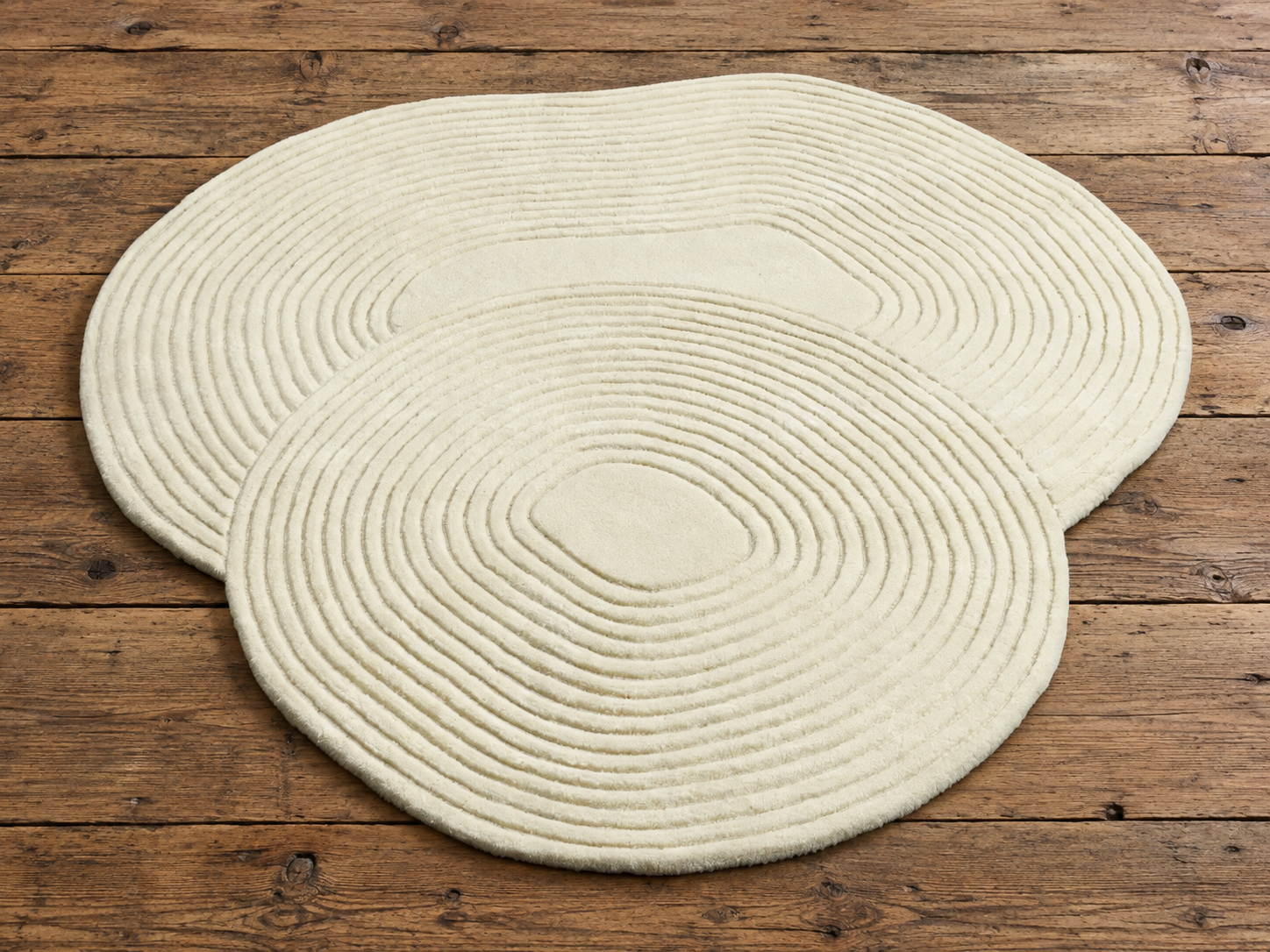 Koberec Zen Shaped – krémová, 140 × 145 cm